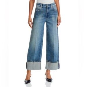 Stylish Blue Wide-Leg Jeans Paige